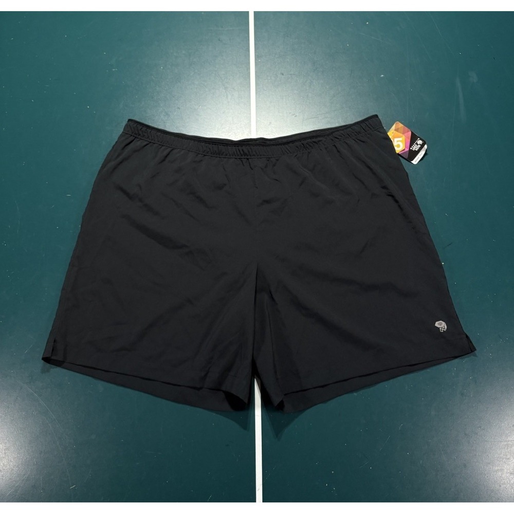 Mountain Hardwear Refueler Shorts Men 2XL Black UPF 25 Lined Climbing Hiking NWT
